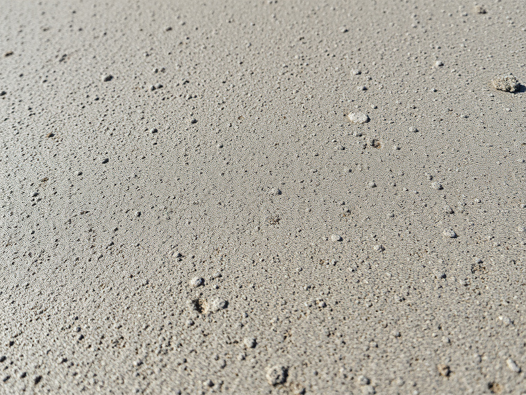 Close-up texture of freshly finished broom-textured concrete